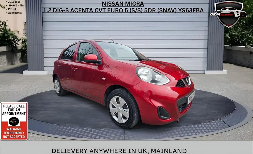 Nissan Micra 1.2 DIG-S Acenta CVT Euro 5 (s/s) 5dr (SNav)
