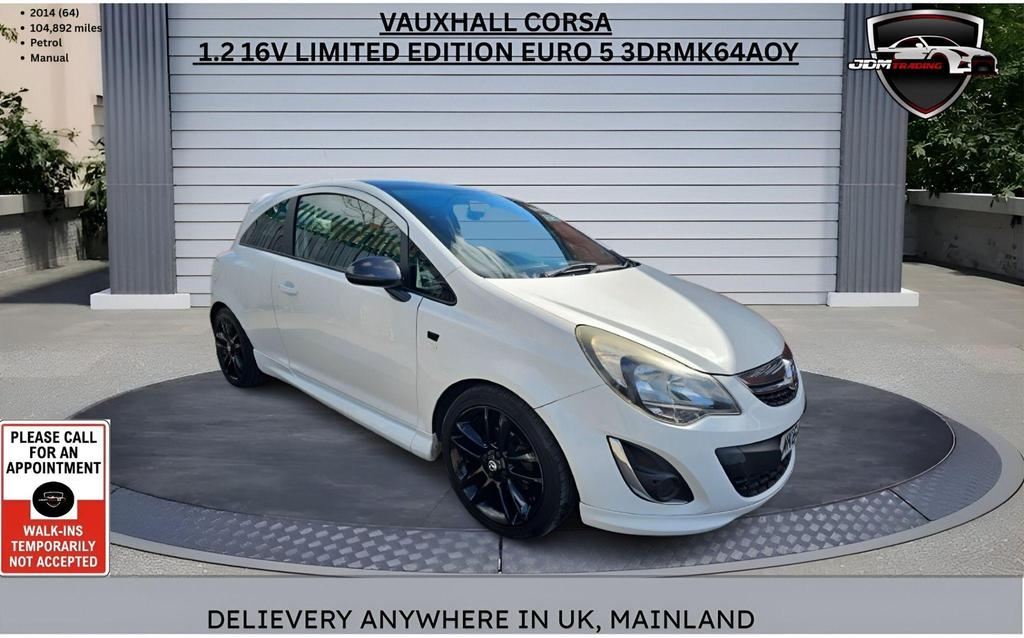 Vauxhall Corsa 1.2 16V Limited Edition Euro 5 3dr